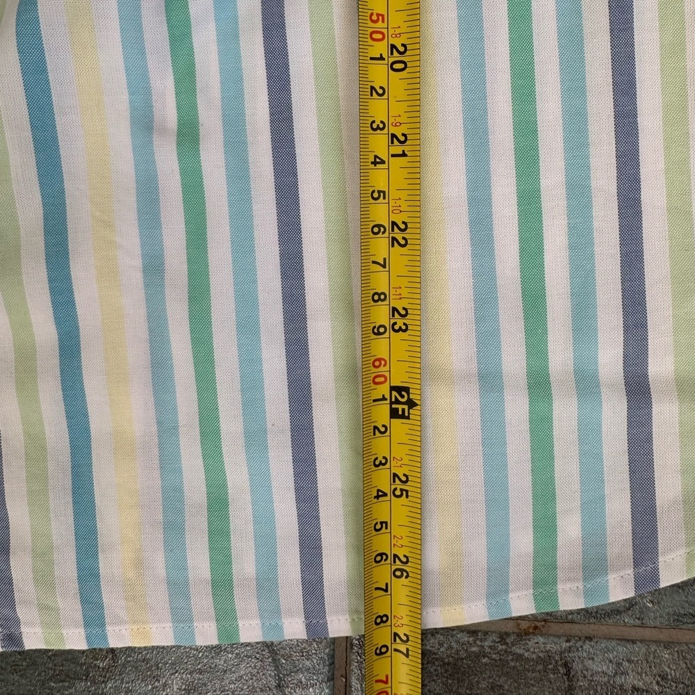 Talbots Plus Size 1x Striped Button Up Shirt 100%… - image 8